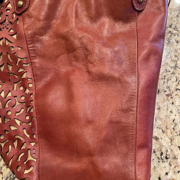 New Isabella Fiori Laser Cut Leather Tote/dust bag - Picture 12 of 13